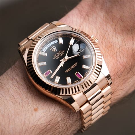 rolex rose gold president ruby and diamond dial|rolex day date watch.